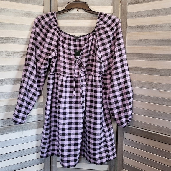 Long Sleeve Tie Front Muse Dress | Wild Fable | Medium - Picture 1 of 11